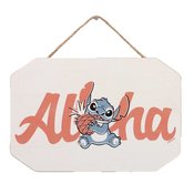 STITCH ALOHA 9X6 HANGING WOOD SIGN