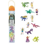 FAIRIES AND DRAGONS 12PC FIGURINE TOOB