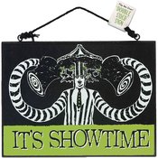 BEETLEJUICE DOUBLE SIDED 8X6 HANGING WOOD SIGN