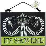 BEETLEJUICE DOUBLE SIDED 8X6 HANGING WOOD SIGN  (MAY248