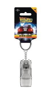 BACK TO THE FUTURE DELOREAN 3D METAL KEYCHAIN