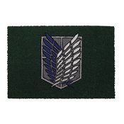 ATTACK ON TITAN SCOUT EMBLEMA 29X17 DOORMAT