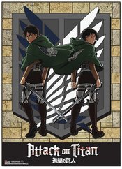 ATTACK ON TITAN EREN & LEVI SPECIAL EDITION WALL SCROLL (NET