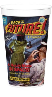 BACK TO THE FUTURE BTTF PULP COMIC SOUVENIR CUP