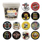 GUNS N ROSES 144 UNIT BUCKET O BUTTONS