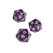 VIVID HEAVY METAL D20 DICE MIDNIGHT PLUM