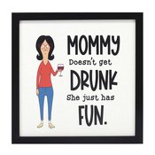 BOBS BURGERS MOMMY HAS FUN WOOD WALL DECOR