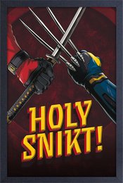 DEADPOOL 3 HOLY SNIKT FRAMED PRINT