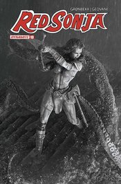 RED SONJA 2023 #13 CVR O FOC 10 COPY BJORN BARENDS B&W