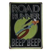 LOONEY TUNES ROAD RUNNER BEEP 10X14 METAL SIGN