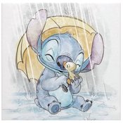 STITCH AND DUCKLING IN RAIN 12IN CANVAS WALL DECOR