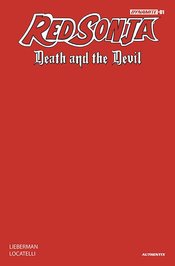 RED SONJA DEATH AND THE DEVIL #1 CVR T FOC RED BLANK AUTHENI