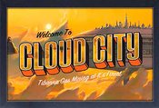 STAR WARS WELCOME TO CLOUD CITY SUNSET 11X17 FRAMED PRINT (N