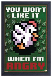 LOZ ANGRY CUCCO 11X17 FRAMED PRINT