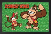 DONKEY KONG MONKEY BUSINESS GREEN 11X17 FRAMED PRINT  (