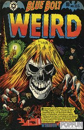 BLUE BOLT WEIRD TALES 17X12IN METAL SIGN