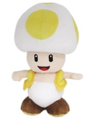 SUPER MARIO BROS YELLOW TOAD 8 IN PLUSH