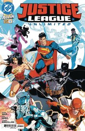 DF JUSTICE LEAGUE UNLIMITED #1 WAID SGN