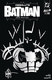 DF ABSOLUTE BATMAN NOIR #1 HAESER SGN & REMARKED SILVER BATM