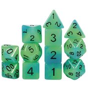 ACRYLIC DICE ALIEN 12PC SET