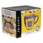 FRIENDS YELLOW FRAME MOLDED CERAMIC 22OZ MUG PACKAGED