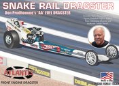 DON PRUDHOMME SNAKE FRONT ENGINE DRAGSTER 1/24 MODEL  (