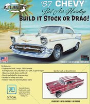 1957 CHEVY BEL AIR STOCK/DRAG 1/25 SCALE MODEL  (OCT247