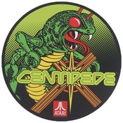 ATARI CENTIPEDE LOGO 11IN ROUND METAL SIGN