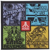 ATARI RETRO GAME COLLAGE 12IN CANVAS WALL DECOR