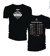 DOCTOR WHO BAND SZ S BLACK TS