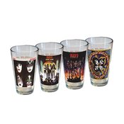 KISS 4 PACK 16OZ DRINKING GLASS SET (Net)