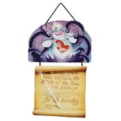 DISNEY URSULA CONTRACT SCROLL 10X15 HANGING WOOD WALL DECOR