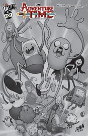 ADVENTURE TIME (2025) #1 CVR L 100 COPY INCV NAKAYAMA B&W