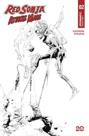 RED SONJA ATTACKS MARS #2 CVR E 10 COPY INCV LEE LINE ART