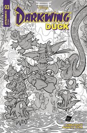 DARKWING DUCK #3 CVR H 10 COPY INCV CANGIALOSI LINE ART