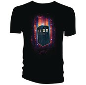 DOCTOR WHO COSMIC TARDIS BY KELLY YATES SZ S BLACK TS