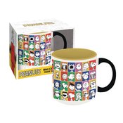 PEANUTS 75TH ANNIVERSARY FACES 18OZ EMBOSSED CERAMIC MUG (NE