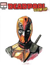 DF MARVEL CVR ART SGN & REMARK DEADPOOL SKETCH