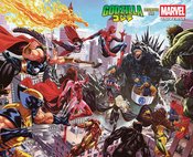 GODZILLA DESTROYS THE MARVEL UNIVERSE #1 POSTER
