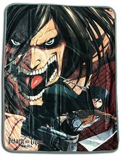 ATTACK ON TITAN S2 EREN & MIKASA SUBLIMATION THROW BLNKT (NE