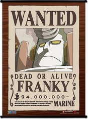 ONE PIECE WANTED POSTER FRANKY WALL SCROLL