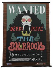 ONE PIECE WANTED POSTER BROOK WALL SCROLL