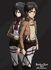 ATTACK ON TITAN EREN AND MIKASA SPECIAL ED WALL SCROLL