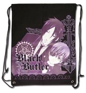 BLACK BUTLER GROUP DRAWSTRING BAG