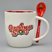 A CHRISTMAS STORY MAJOR AWARD TALL MUG WITH SPOON