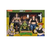 TMNT CARTOON JERSEY RED & GRUNT 7IN SCALE ACTION FIGURE 2PC