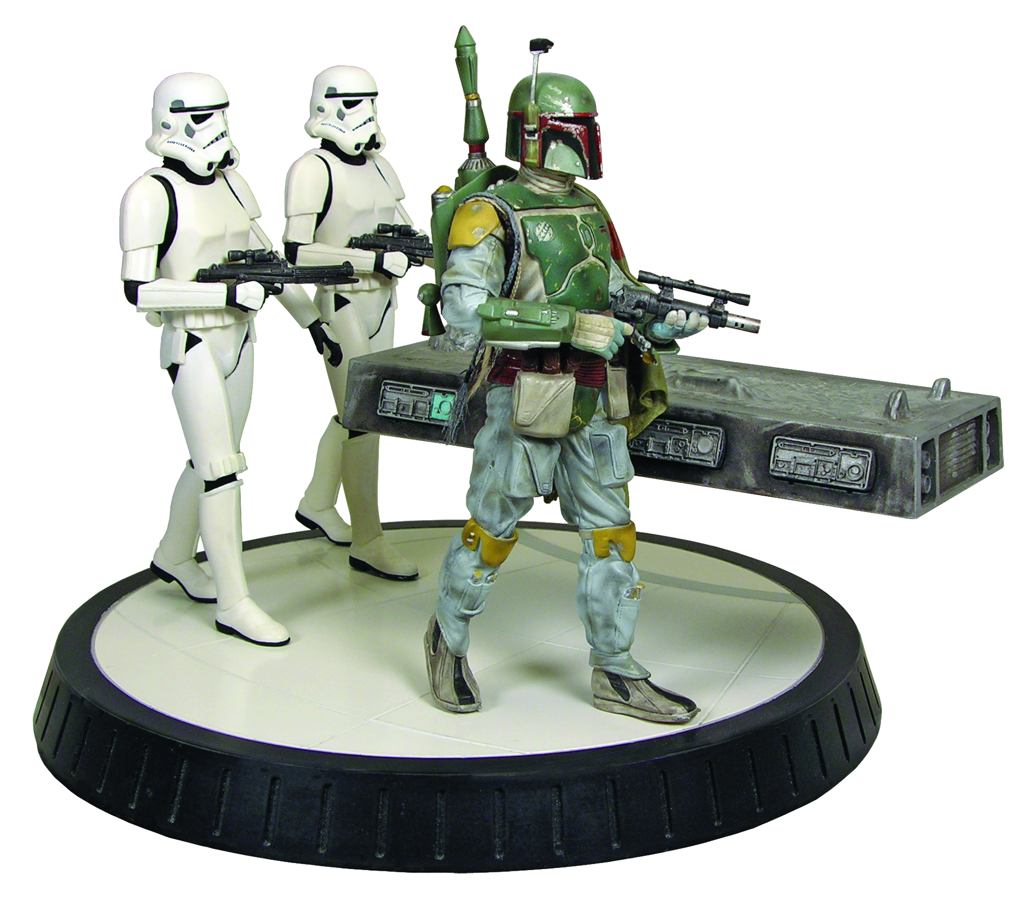 <b>Star</b> <b>wars</b> boba fett w/ han <b>carbonite</b> statue (res) (AUG101649) .