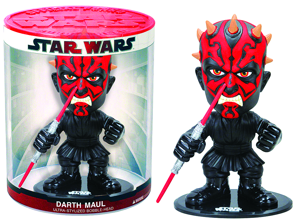 MAY101717 - SW DARTH MAUL FUNKO FORCE BOBBLE HEAD - Previews World