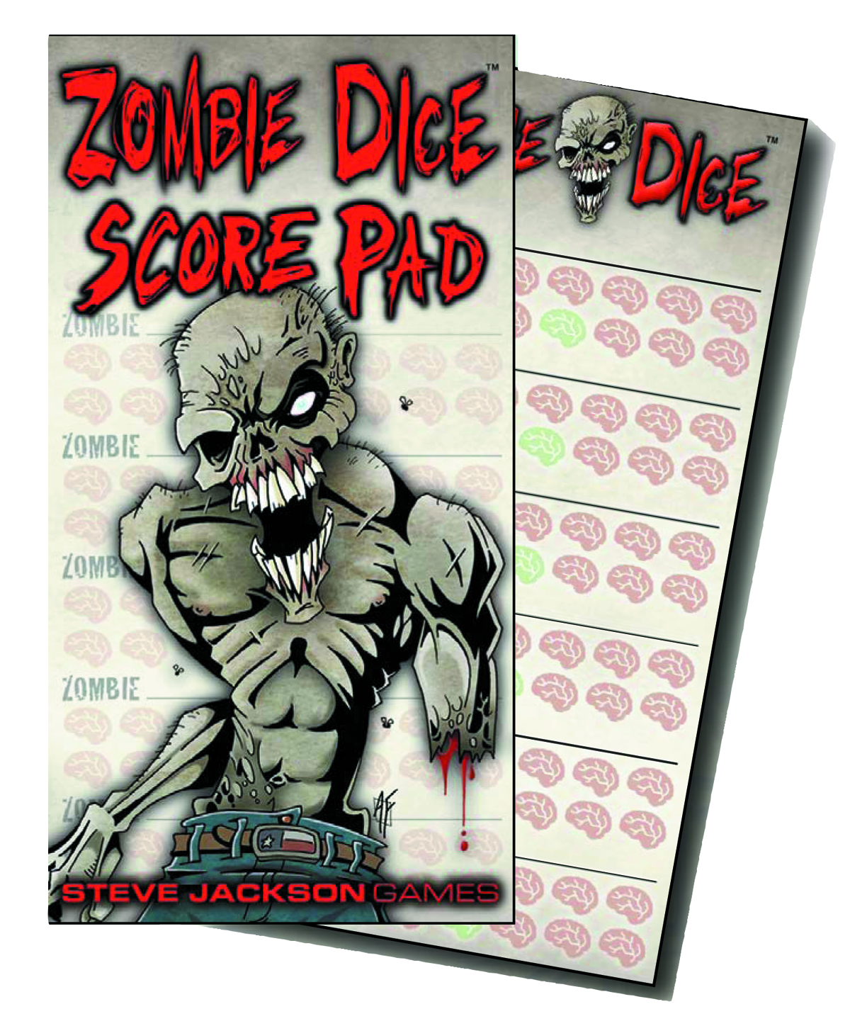 APR132228 ZOMBIE DICE SCORE PAD Previews World