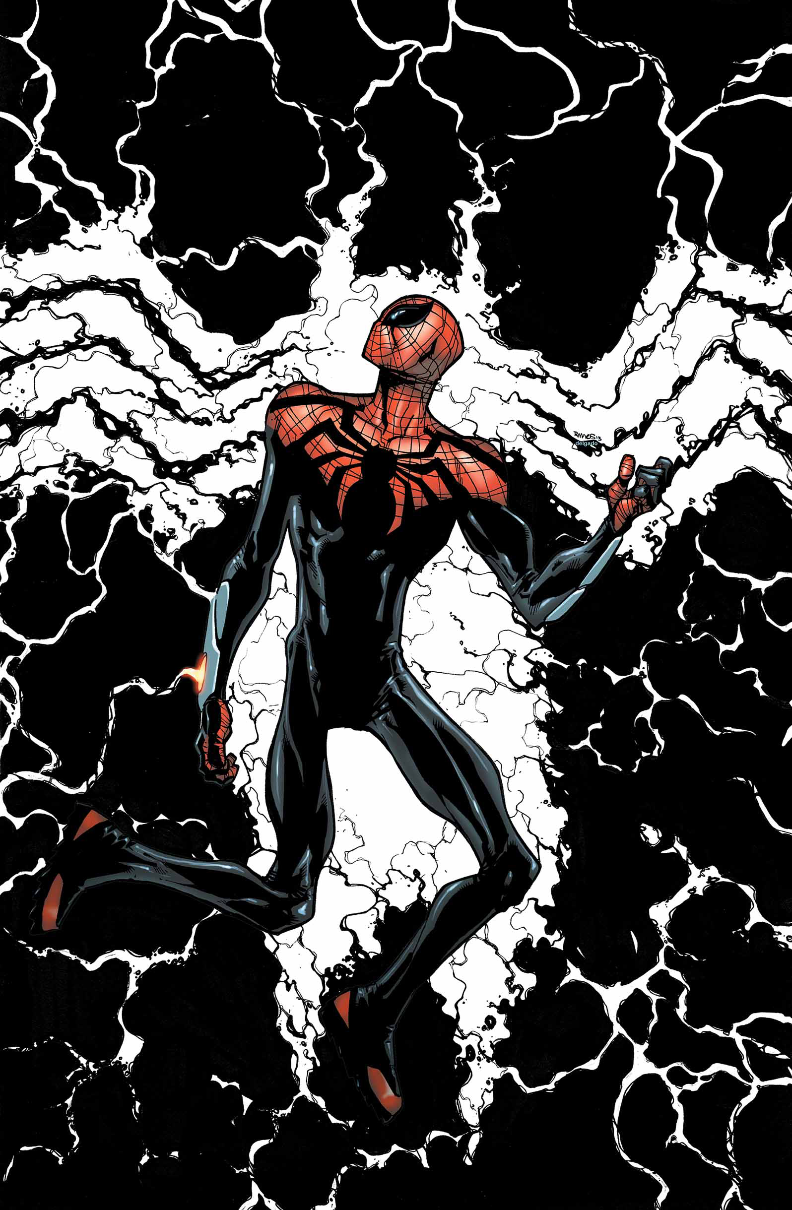 Superior spider man. Отто Октавиус человек паук чёрный. Venom Spider man Питер Паркер. Супериор Спайдер Мэн. Веном Октавиус.